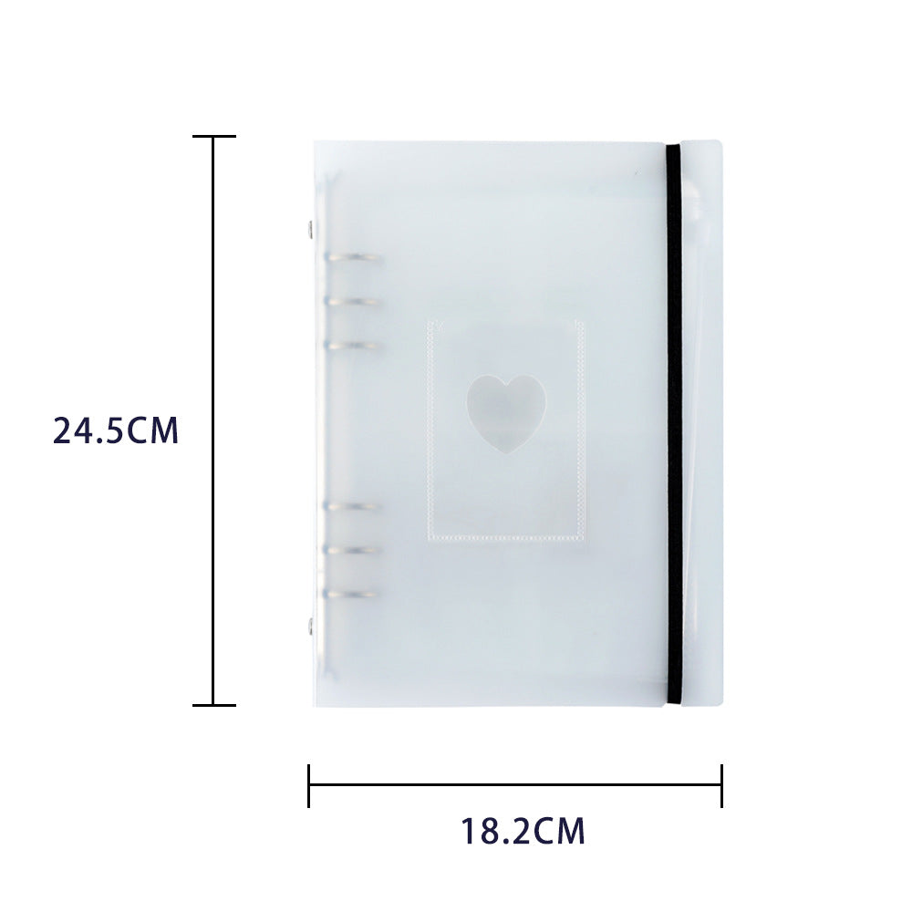 PHOTOCARD HOLDER A5 BINDER + 10 DOUBLE-SIDED PLASTIC SHEETS WITH 8 POCKETS EACH