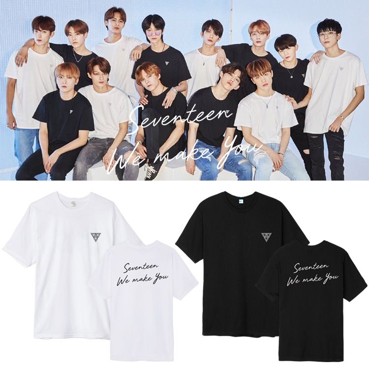 SEVENTEEN MERCH 100% COTTON SHIRT (various colors)