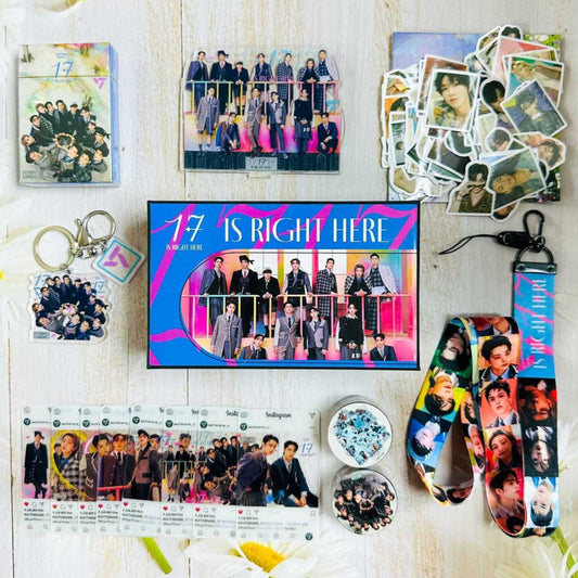 SEVENTEEN MERCH “17 Is Right Here” BOX 162 PIECES (GIFT BOX WITH MULTIPLE ITEMS!✨)