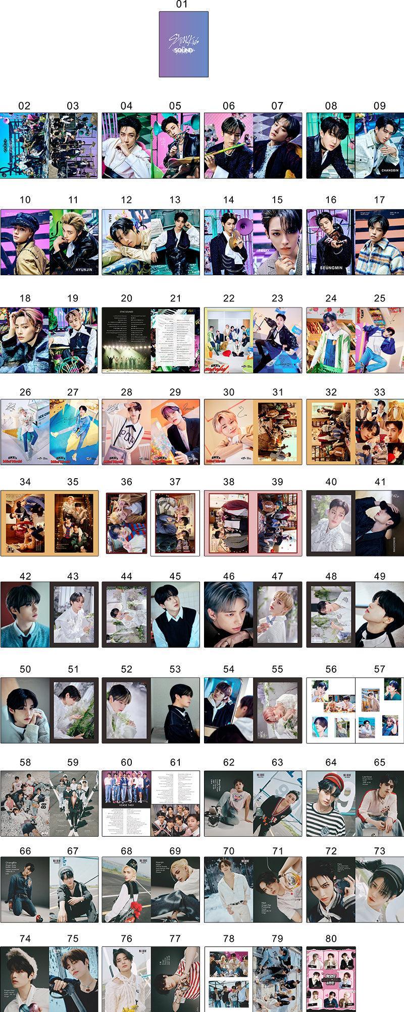 STRAY KIDS PHOTOBOOK 80 PCS (PHOTOBOOK+79 ITEMS) VARIOUS OPTIONS!✨
