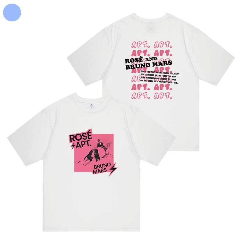 ROSÉ (BLACKPINK) AND BRUNO MARS APT T-SHIRT 100% COTTON