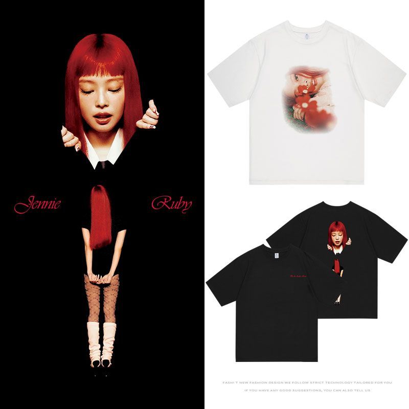 JENNIE (BLACKPINK) RUBY T-SHIRTS 100% COTTON