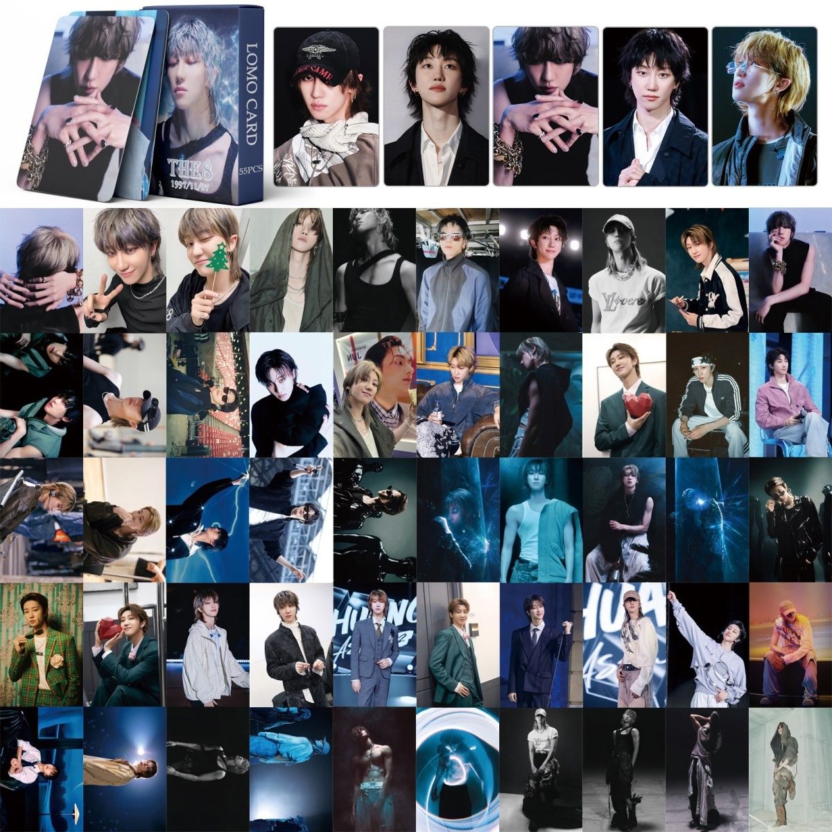 SEVENTEEN  MERCH THE 8 PHOTOCARDS 55 PÇS