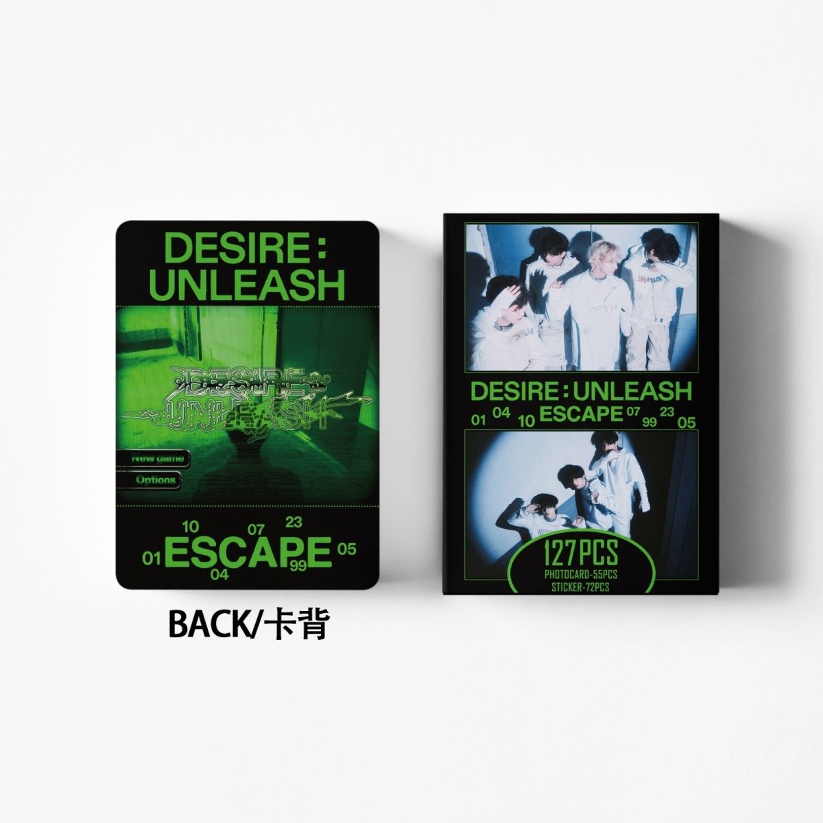 PHOTOCARDS ENHYPEN DESIRE UNLEASH 127 PCS (55 Photocards + 72 Stickers)
