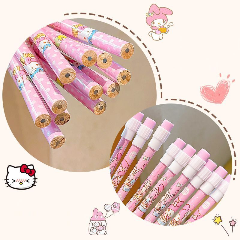 SET OF 12 HELLO KITTY PENCILS