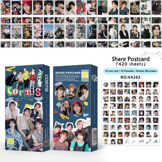 CORTIS PHOTOCARDS + POSTCARDS + STICKERS 420 PCS