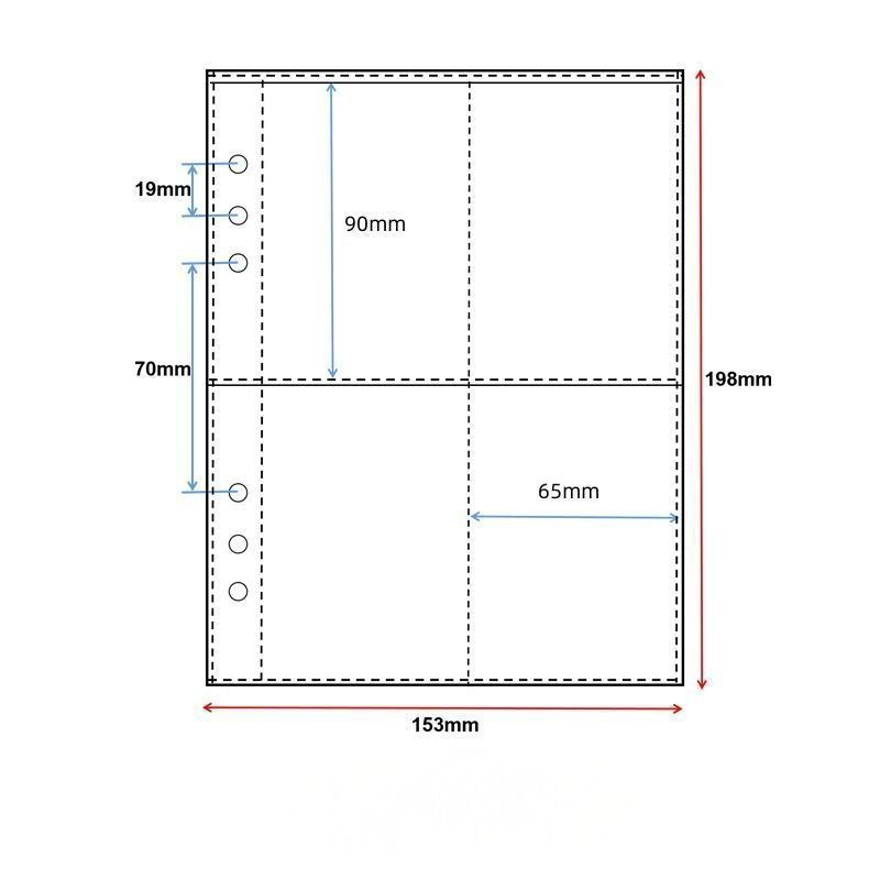 PHOTOCARD HOLDERS BINDER A5 + 20 DOUBLE-SIDED PLASTIC SHEETS (160 SPACES)