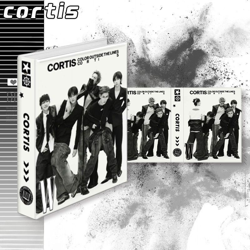 CORTIS PHOTOCARD HOLDERS BINDER A5 + 20 PLASTIC SHEETS WITH CAPACITY FOR 80 PHOTOCARDS