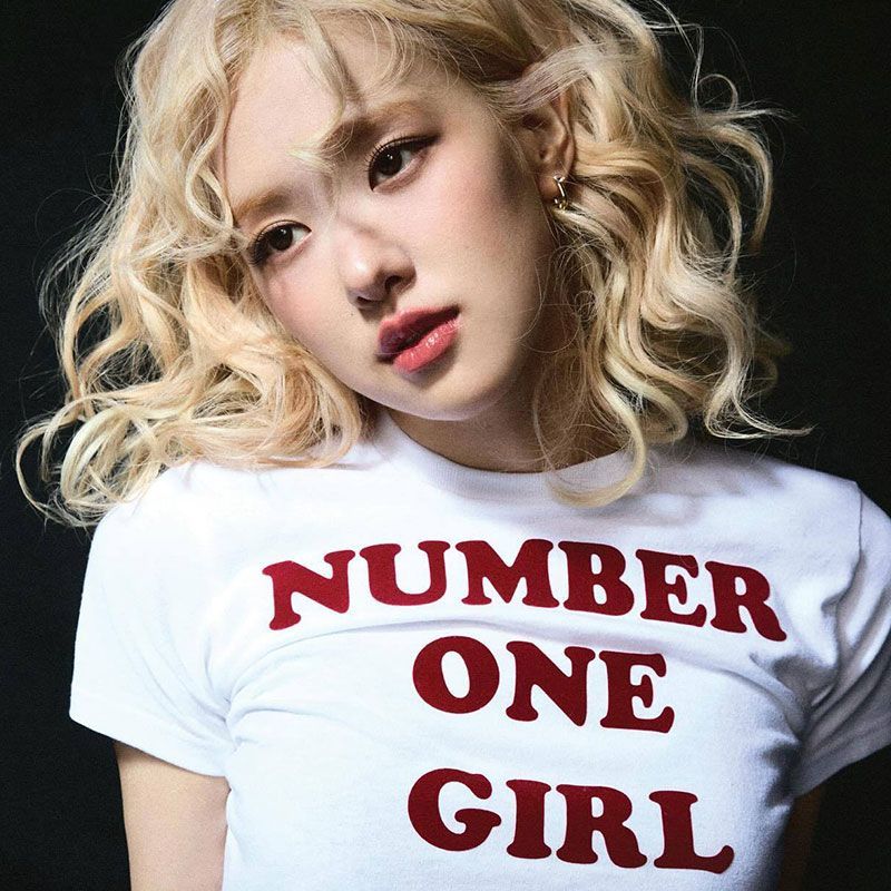 ROSÉ (BLACKPINK) NUMBER ONE GIRL T-SHIRT 100% COTTON