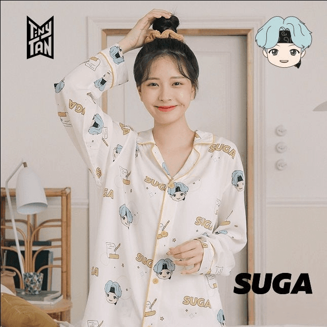 BTS MERCH  TINY TAN MIC DROP PAJAMAS (all members)