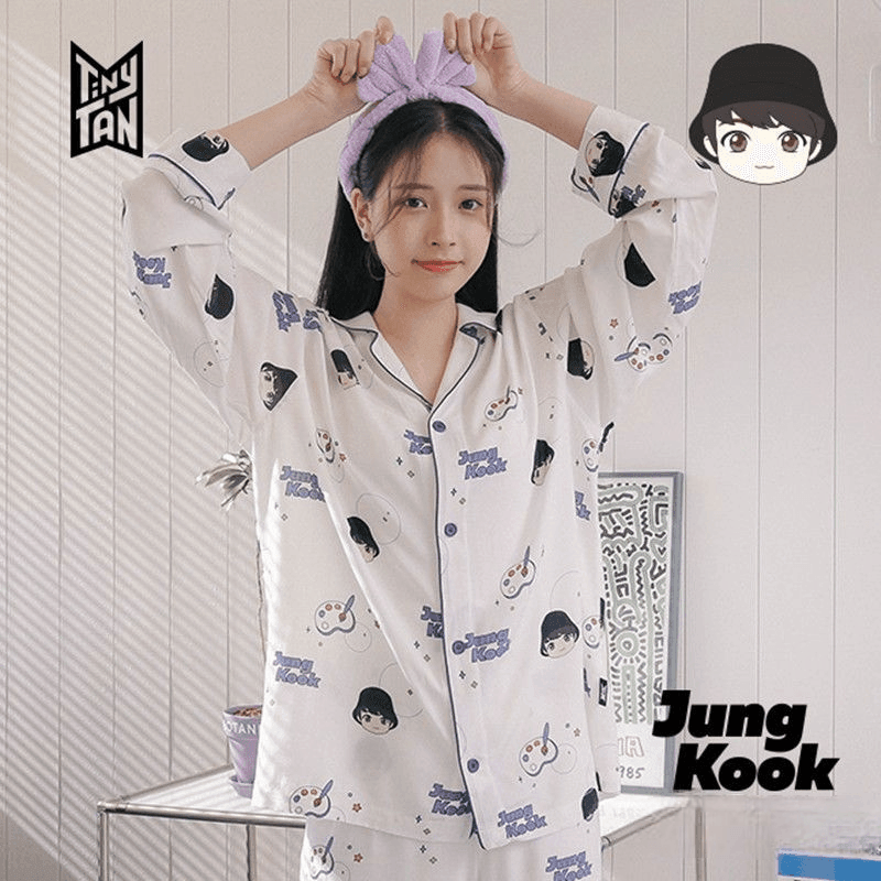 BTS MERCH  TINY TAN MIC DROP PAJAMAS (all members)