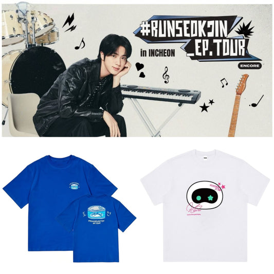 JIN RUNSEOKJIN TOUR ENCORE T SHIRTS 100% COTTON