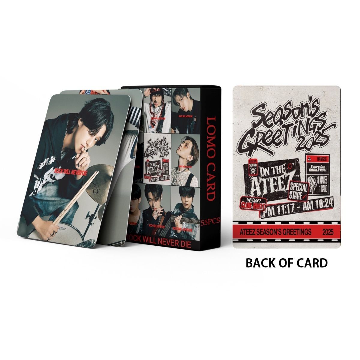 PHOTOCARDS ATEEZ SEASON´S GREETINGS 2025 55 PCS